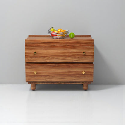 Stava Bedside Table | Solid Walnut/Teak/Oak Wood | 3 Feet Length