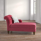 Unicorn Suede Lounger in Red Color