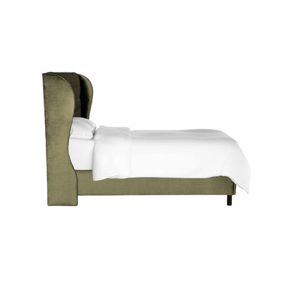 Sansa Upholstered Bed Without Storage In Suede