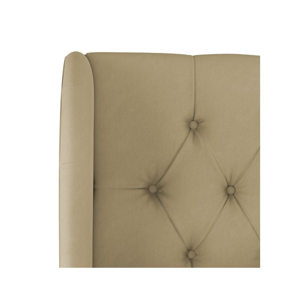 Sansa Upholstered Bed Without Storage In Suede