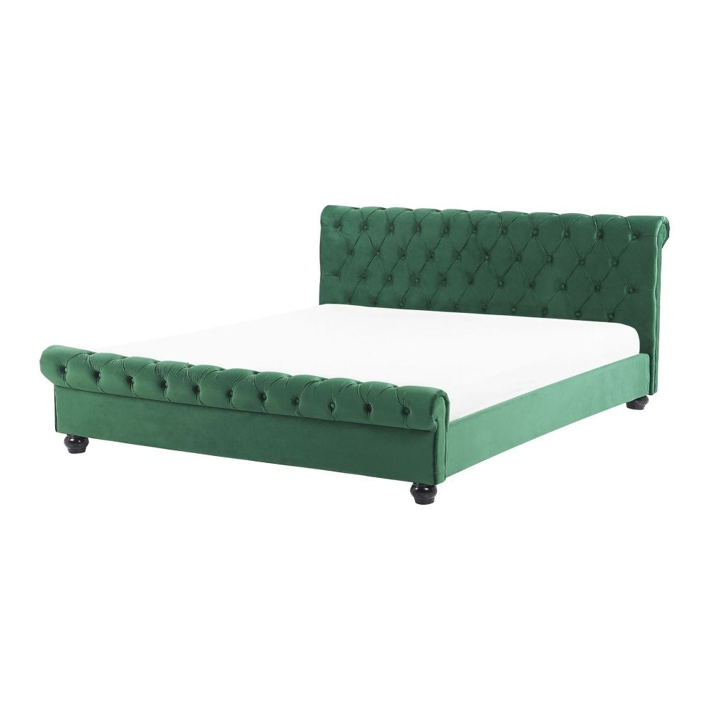 Arya Upholstered Bed Without Storage In Suede