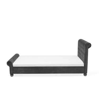 Arya Upholstered Bed Without Storage In Suede