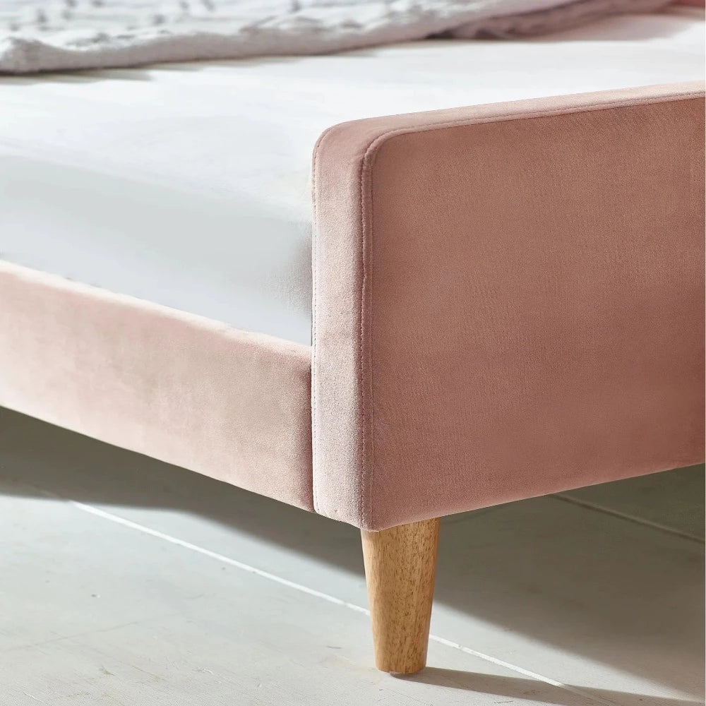 Trinidad Upholstered Without Storage Bed In Suede
