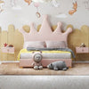 Princess Upholstered Kids Bed Without Storage In Suede