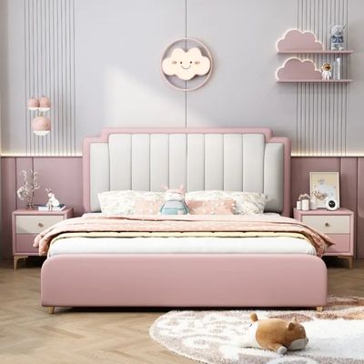Delta Upholstered Kids Bed Without Storage In Suede