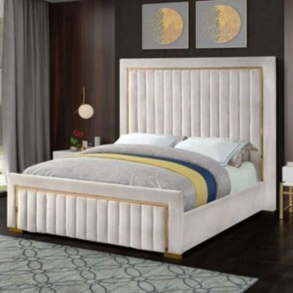 Sydney Upholstered Bed Without Storage In Suede
