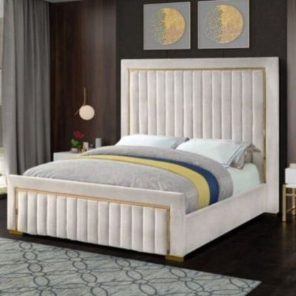 Sydney Upholstered Bed Without Storage In Suede