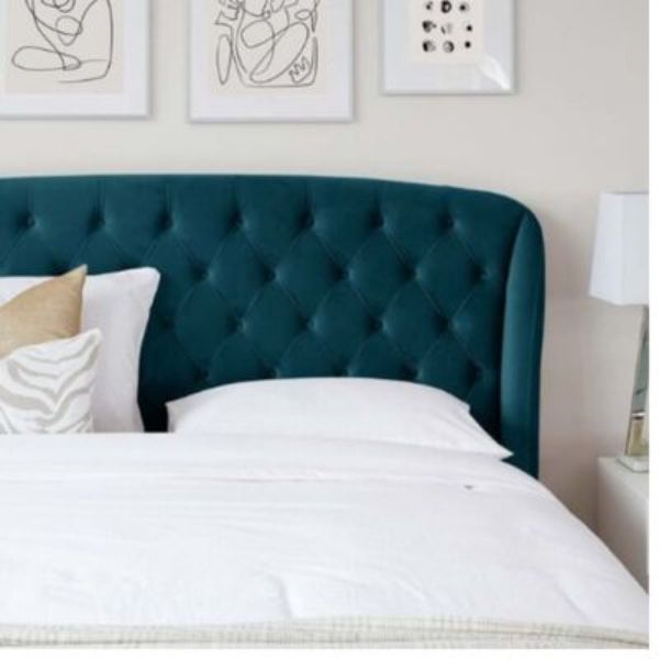 Russia Luxury Upholstered Bed Without Storage In Suede