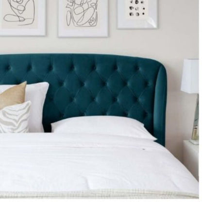 Russia Luxury Upholstered Bed Without Storage In Suede