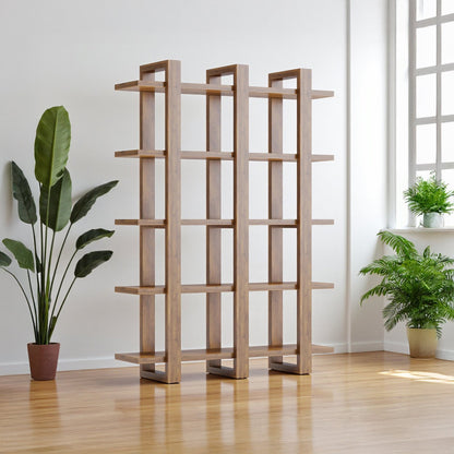 Harmony Shelf/Bookcase - 49" - Solid Teak Wood