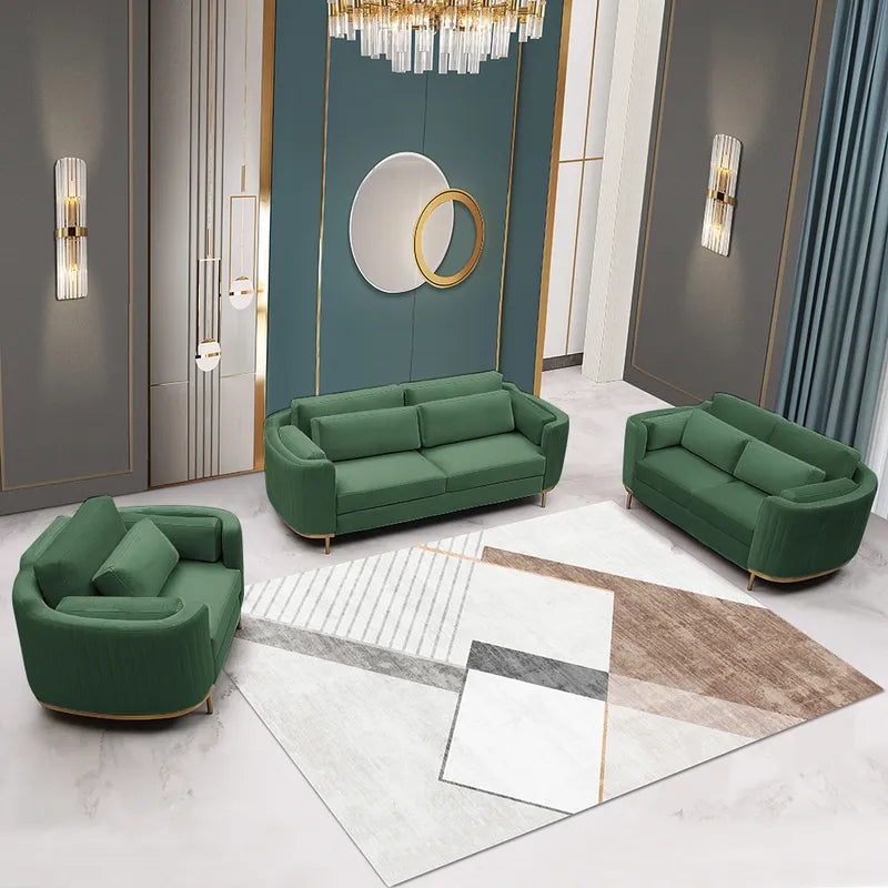 Minta Style Sofa Set In Velvet