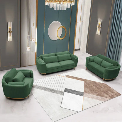 Minta Style Sofa Set In Velvet