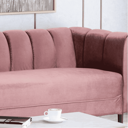 Bobran Modern Sofa Set in Suede