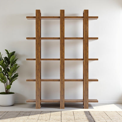 Harmony Shelf/Bookcase - 49" - Solid Teak Wood
