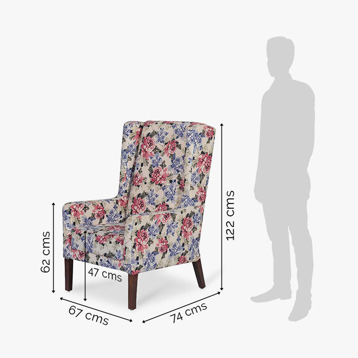 Graceful Haven Wing Chair