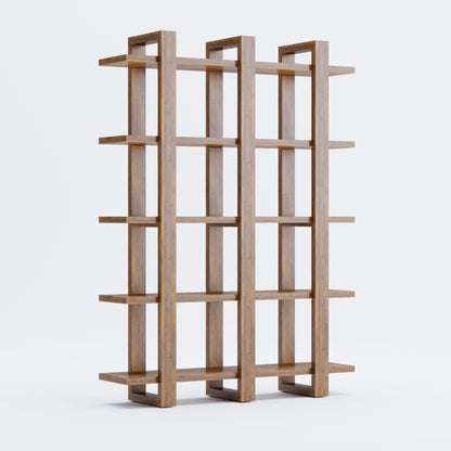 Harmony Shelf/Bookcase - 49" - Solid Teak Wood