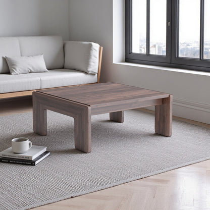 Nordhaven Coffee Table - Solid Walnut/Teak/Oak Wood (Square)