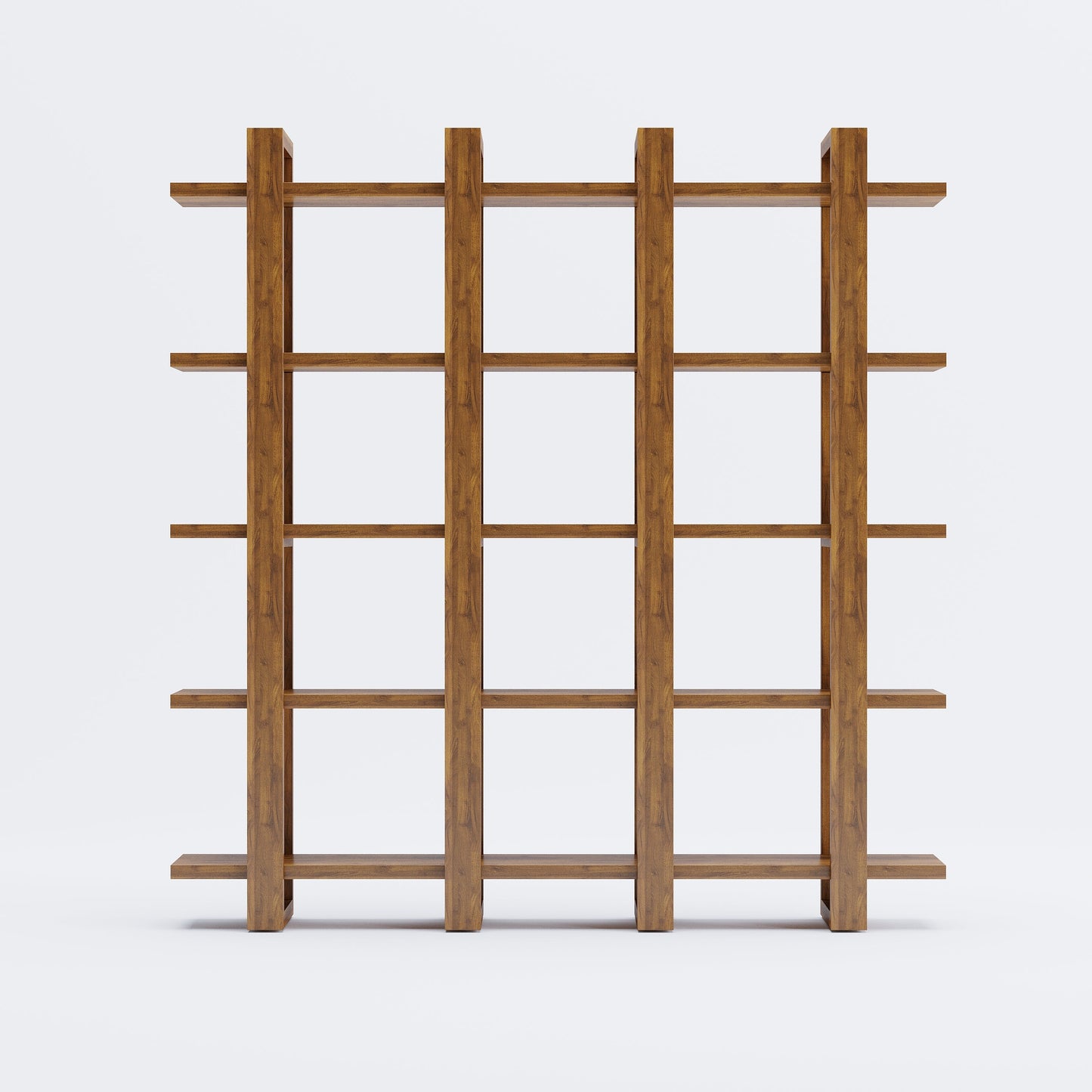 Harmony Shelf/Bookcase - 66" - Solid Teak Wood