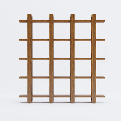 Harmony Shelf/Bookcase - 66" - Solid Teak Wood