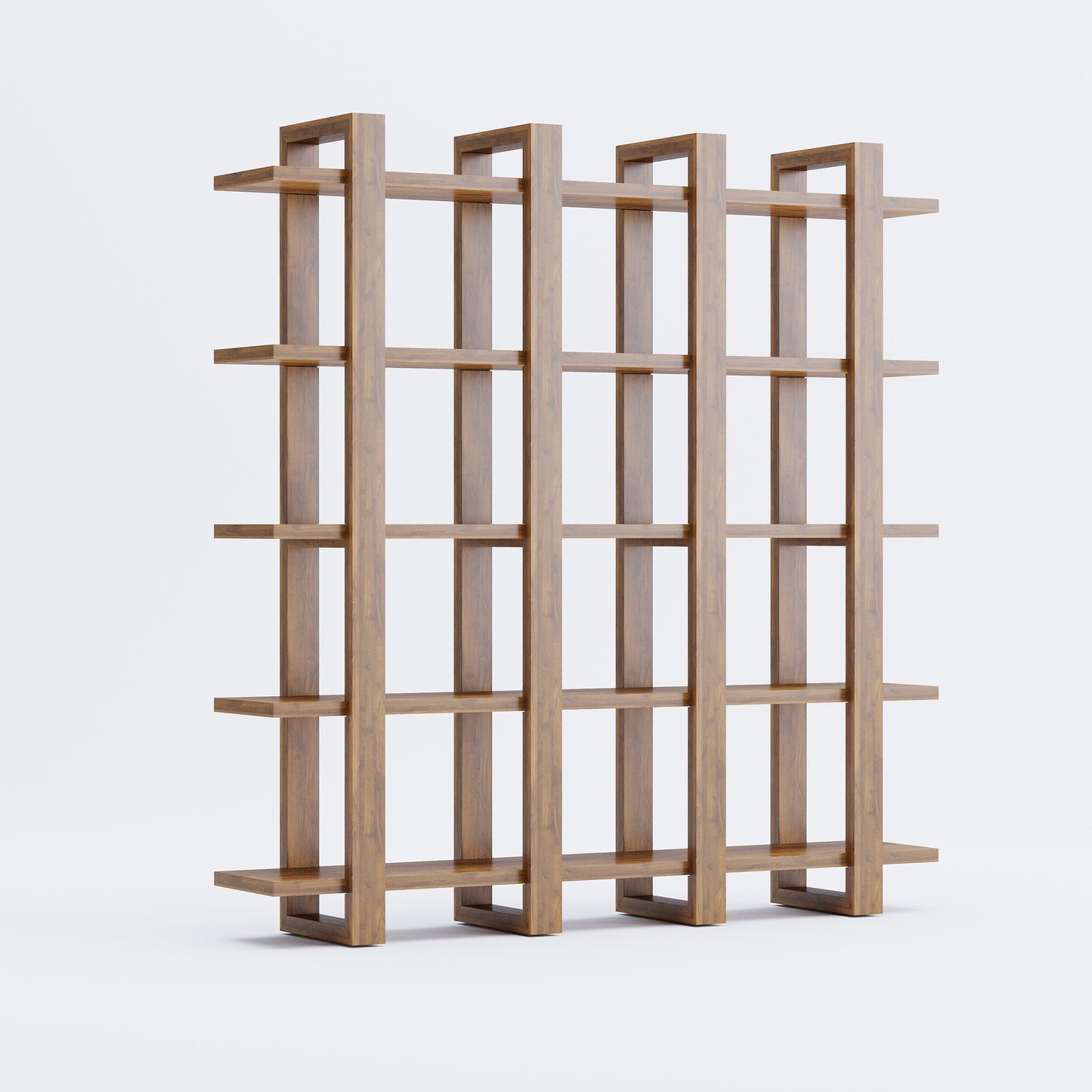 Harmony Shelf/Bookcase - 66" - Solid Teak Wood