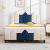Montessori Upholstered Kids Bed Without Storage In Suede
