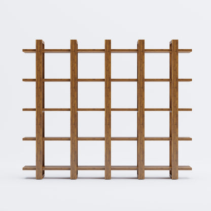 Harmony Shelf/Bookcase - 83" - Solid Teak Wood