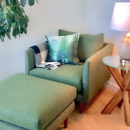 Anne Sofa | 1 Seater | Down-feather Back Cushion | Removable Fabric