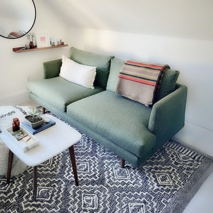 Anne Sofa | 2 Seater | Polyfill Cushion (5.6 feet) | Removable Fabric