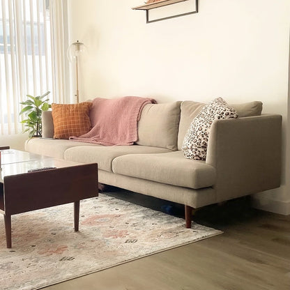 Anne Sofa | 3 Seater | Polyfill Cushion (7 feet) | Removable Fabric