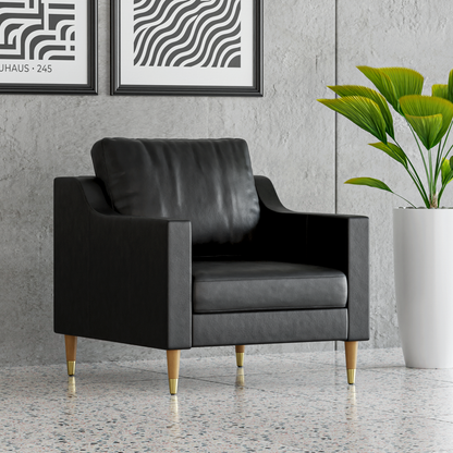 Lore Sofa | 1 Seater Italian Leather Sofa (3 feet)