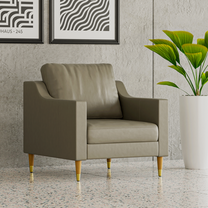 Lore Sofa | 1 Seater Italian Leather Sofa (3 feet)