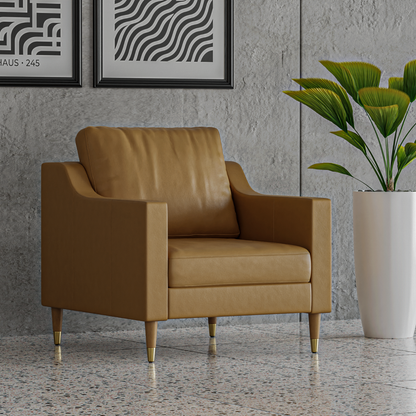 Lore Sofa | 1 Seater Italian Leather Sofa (3 feet)