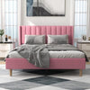 Ayzal Upholstered Bed Without Storage In Suede