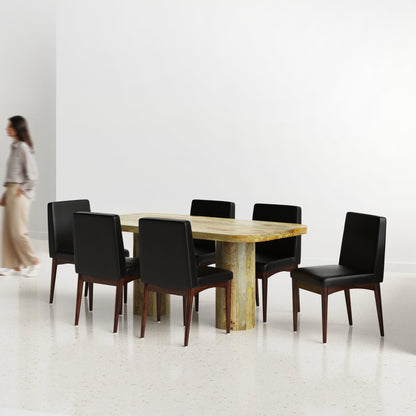 Alba-Lidia Dining Table Set - Modern & Space-Saving Design
