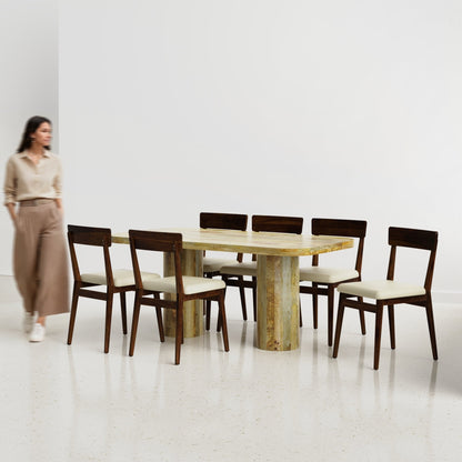 Alba-Middleton Dining Table Set - 6 & 8 Seater/ All sizes