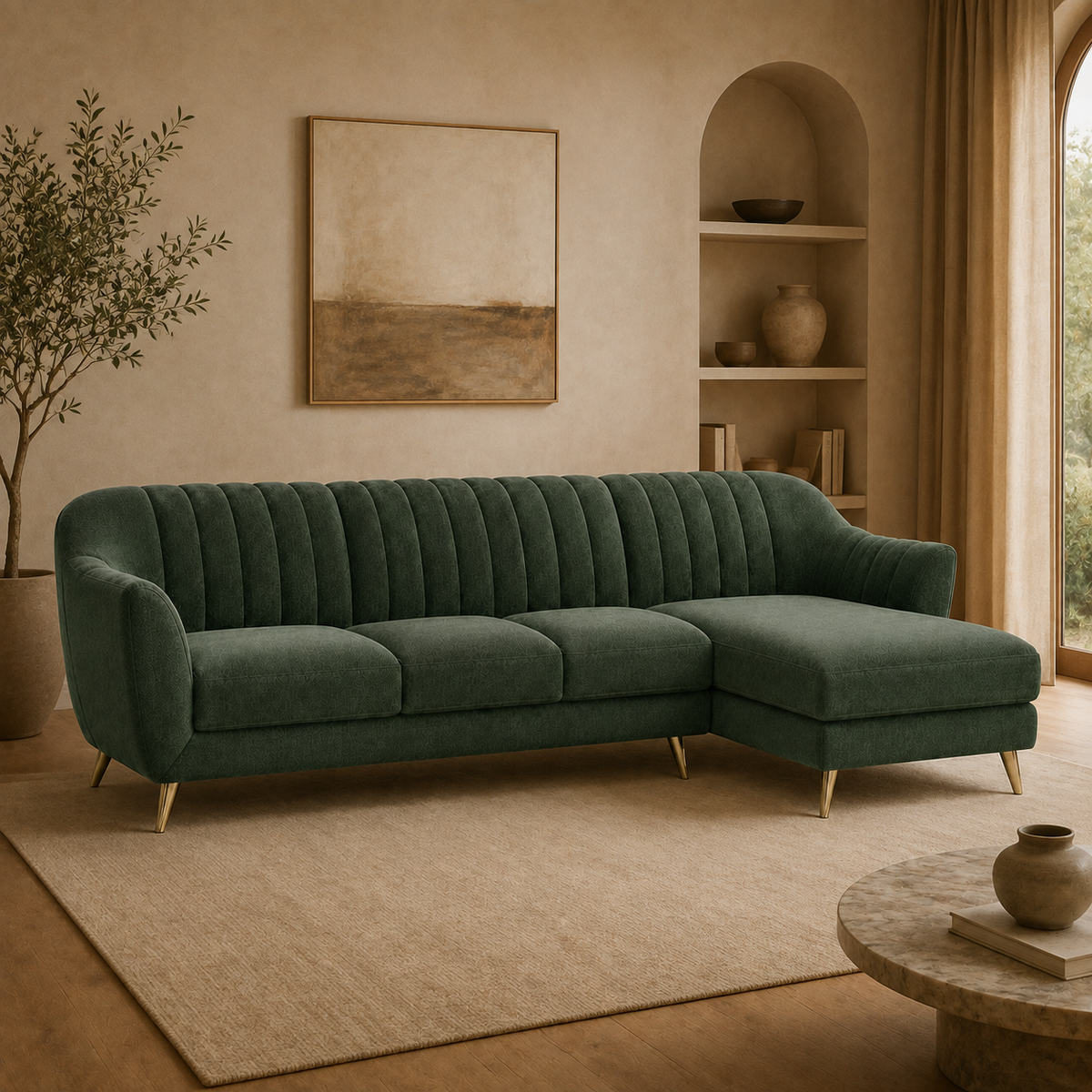 Albury sofa — 3-plus-L-Right