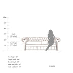 Allington three-seater sofa dimension guide