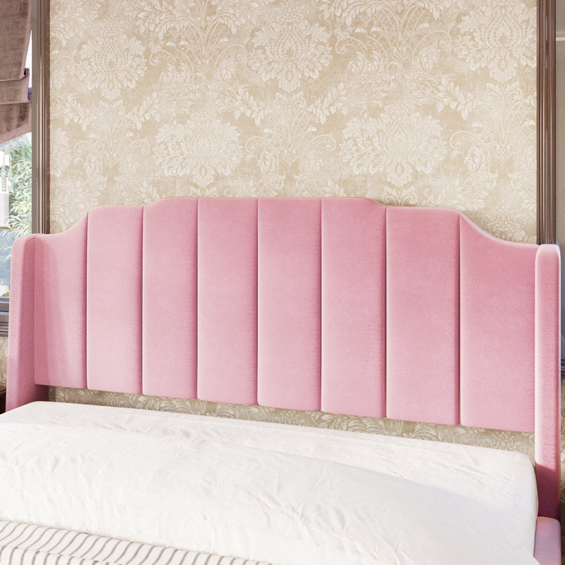 Berlin Upholstered Without Storage Bed In Suede