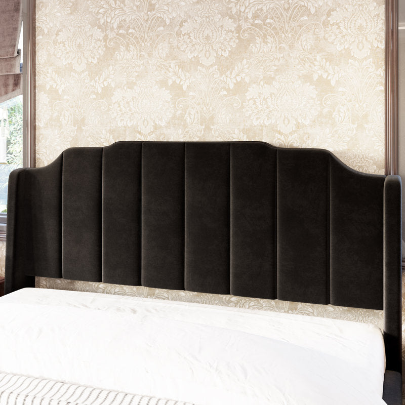 Berlin Upholstered Without Storage Bed In Suede