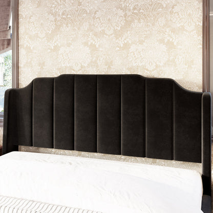 Berlin Upholstered Without Storage Bed In Suede