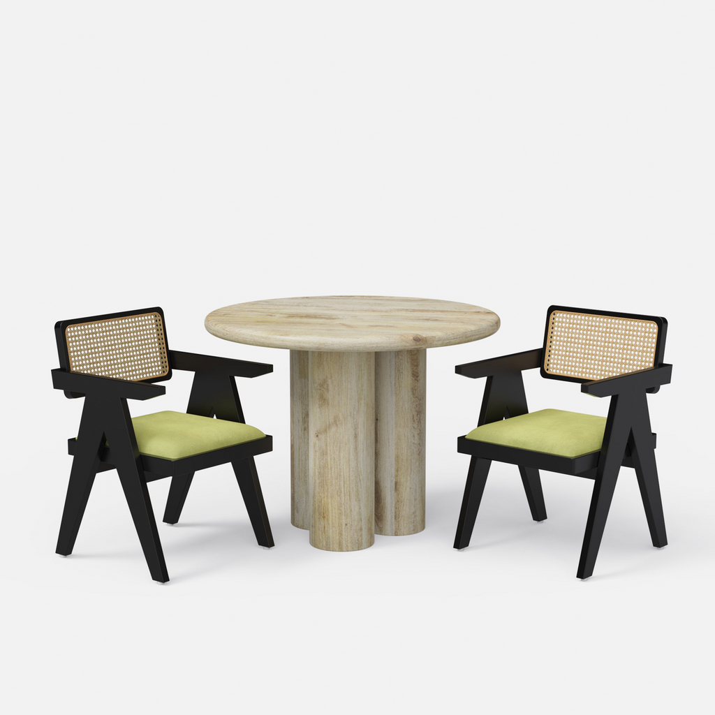 Amor-Pierre Dining Table Set - 2, 4 & 6 Seater/ All sizes