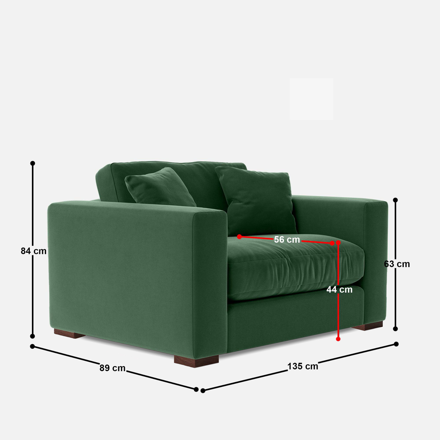 Atlanta 1 Seater Sofa - 53"