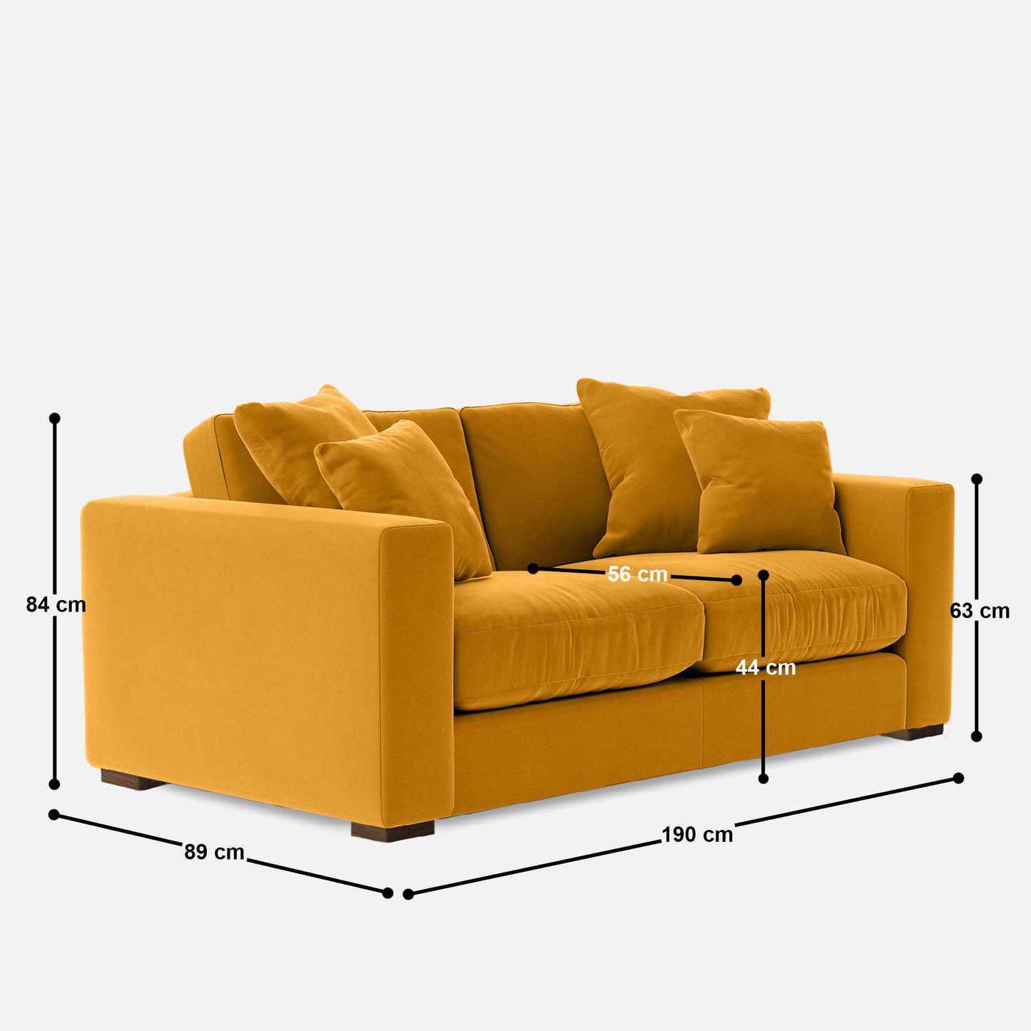 Atlanta 3 Seater Sofa - 74"