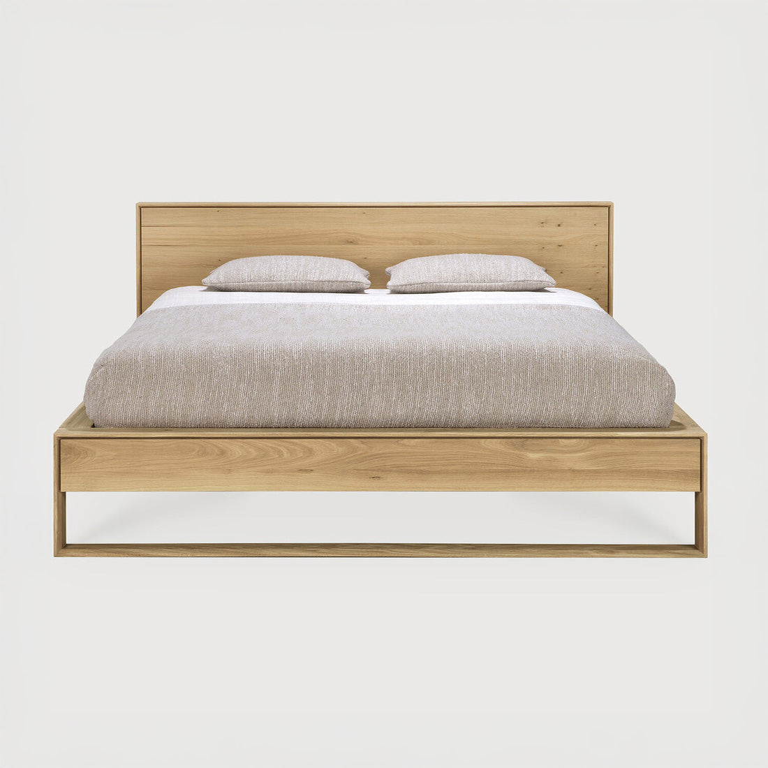 Sael Bed - Solid Walnut/Teak/Oak Wood (King)
