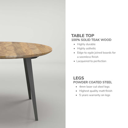 Round Table - Solid Teak