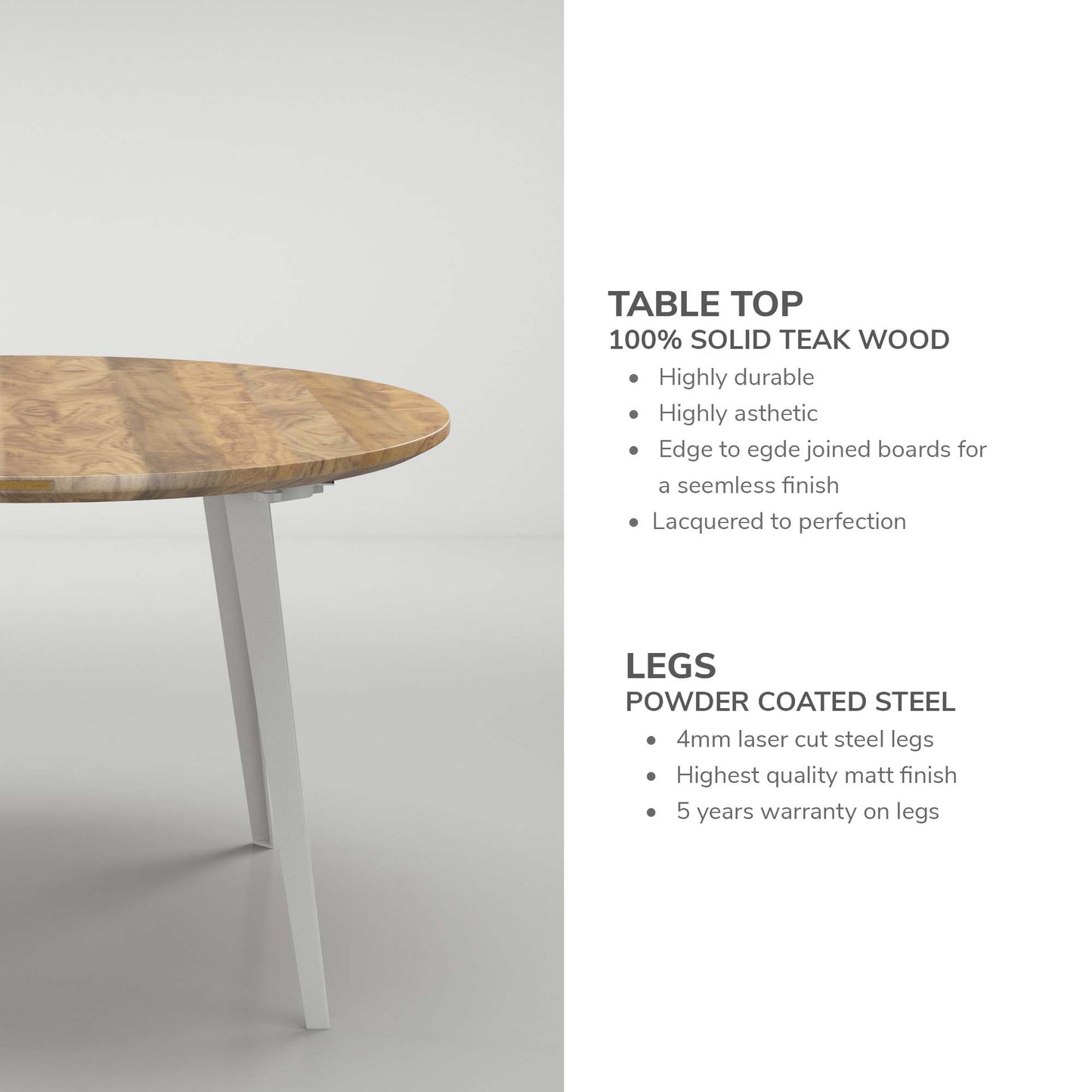 Round Table - Solid Teak