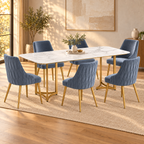 Pranaisha Designs CARLOS-6S-WHT-RUMI Carlos_Rumi_6S_White_05_WarmOak_Lifestyle.png