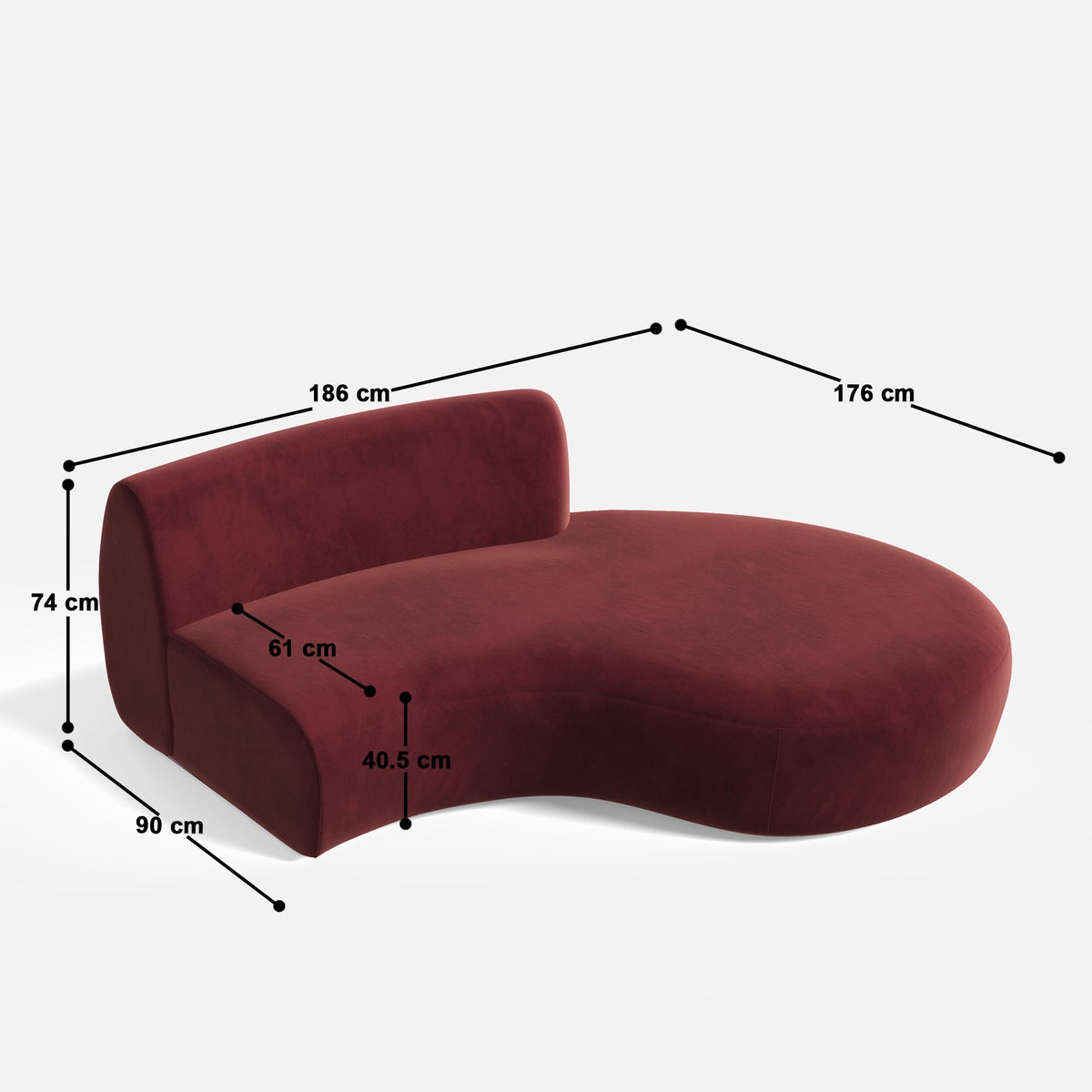 Celeste XL 4 Seater Sectional with Chaise