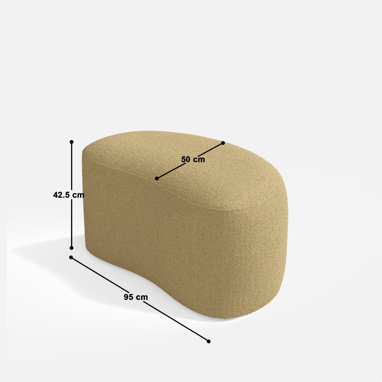 Eliza Curvy Ottoman