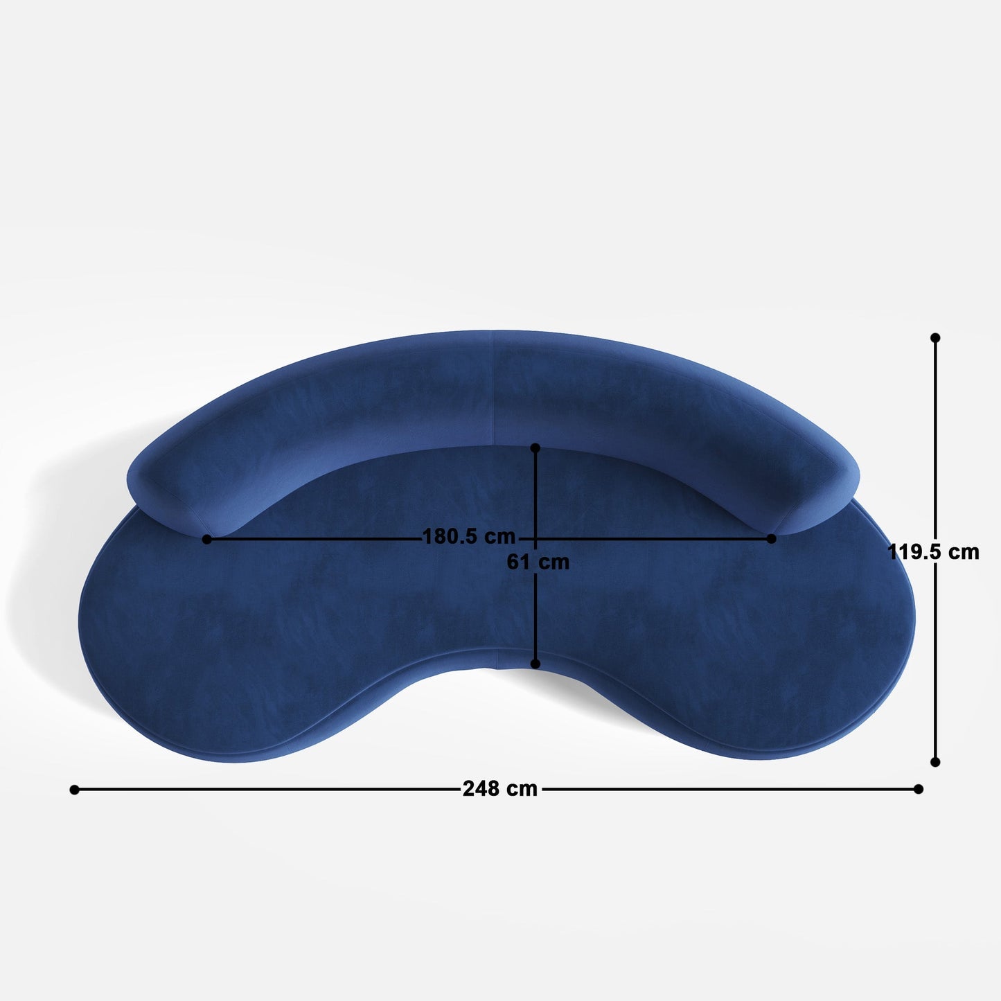 Celeste XL 2 Seater Sofa - 98"